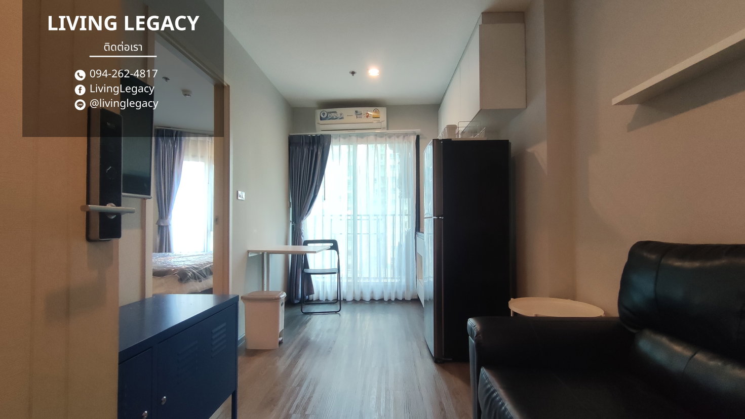 รูป LVXV0FAY เช่าด่วน คอนโด Rich Park @ Triple Station 27 ตร.ม. | ชั้น 12 | 1 ห้องนอน | 1 ห้องน้ำ 11,000 บาท/เดือน line id : @livinglegacy - รูปที่ 3/11