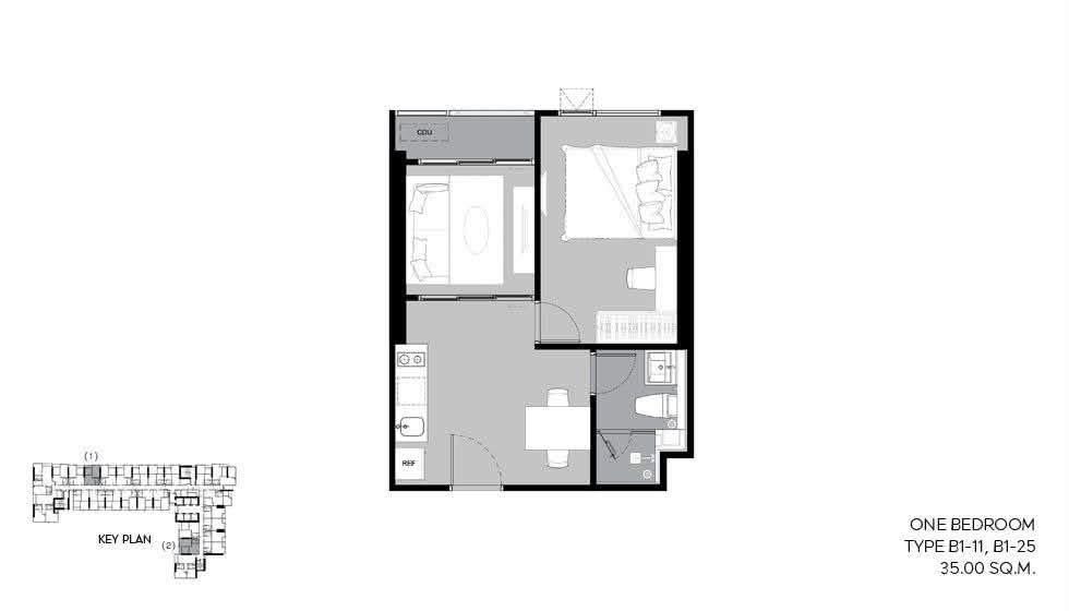 รูป ขาย Life Ladprao | ห้องใหม่ไม่เคยเข้าอยู่ - รูปที่ 3/5