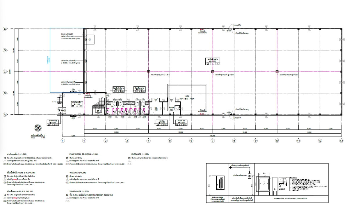 รูป ให้เช่าโกดังเก็บสินค้า/โรงงาน 1,275 ตรม. (ผังสีม่วง) - รูปที่ 2/7