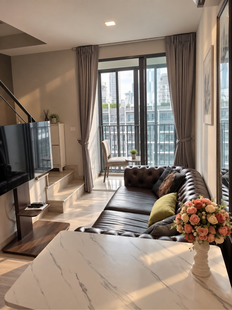 🔥 ให้เช่า Ideo Mobi Sukhumvit 81 | Duplex 42 ตร.ม. ชั้น 25 | 19,000 บาท/เดือน