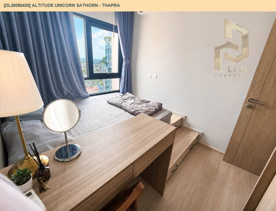 รูป DL26090430 ให้เช่าคอนโด อัลติจูด ยูนิคอร์น สาทร - ท่าพระ (Altitude Unicorn Sathorn - Thapra) ใกล้ BTS ตลาดพลู พร้อมเข้าอยู่ โทรด่วน 0614453194 LineID @952jdxxk - รูปที่ 5/6
