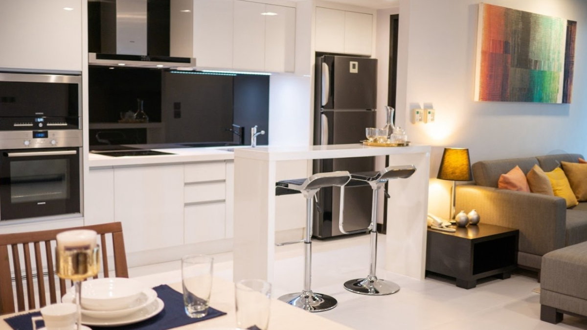 รูป LTH16194 - Spacious Apartment FOR RENT The KLASSE Residence Asoke | 105 sq.m. | 2 Beds 2 Baths | BTS Asoke | 73K - รูปที่ 4/6