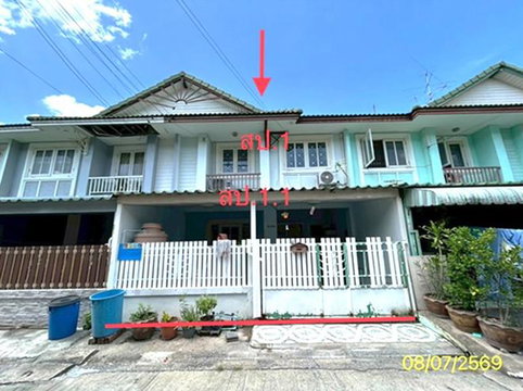ทาวน์เฮ้าส์ 18 ตร.วา บ้านพฤกษา 12 คลองหลวง ปทุมธานี 1.4M
