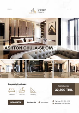 🌆💖 For rent 🚆✨ Ashton Chula-Silom ✨ NO-056