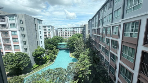 🎊🏢 ให้เช่า D Condo Ping | วิวสระ ชั้น 6 ตึก A | 30 ตร.ม. ห้องกั้นกระจก พร้อมอยู่