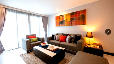 Condos for rent : LTH16195 - Spacious Apartment FOR RENT The KLASSE Residence Asoke | 100 sq.m. | 2 Beds 2 Baths | BTS Asoke | 75K