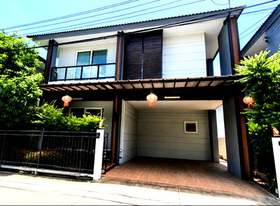 เช่าบ้านเดี่ยว นนทบุรี : ให้เช่าบ้านเดี่ยว ธารา ราชพฤกษ์-ปิ่นเกล้า  แบบ 4นอน 3น้ำ