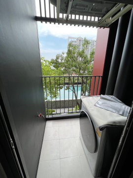 MN024135 | 1Bed | 1Bath | MRT Phra Ram 9 | 27sqm | THB 18,000/mo | Fl.8 — Life Asoke Hype Bangkok