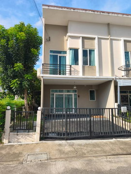 HR3836ให้เช่าทาวน์โฮมหลังริม โครงการ คาซ่า ซิตี้ ดอนเมือง (ถนนเทิดราชัน) ติดถนนเมน เฟอร์นิเจอร์ครบ พร้อมเข้าอยู่ ใกล้สนามบินและรถไฟฟ้าสายสีแดง