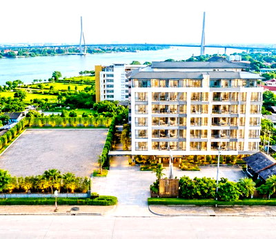 Apartment building for rent ม.เทคโนโลยีราชมงคลสุวรรณภูมิ : 			Owl Market Nonthaburi 1.8km. ChaoPhraya River view Sanambinnam 2.1km. 4-5star standard hotel 161roomfor rent Robinson Rattanathibet 700m.          