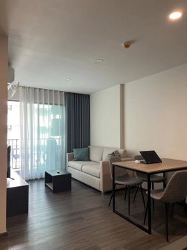 Flexi Sathorn–Charoennakhon | ห้องมุม 1 ห้องนอน | 35 ตร.ม. | 600 ม. ถึง BTS | 14,000 บาท/เดือน