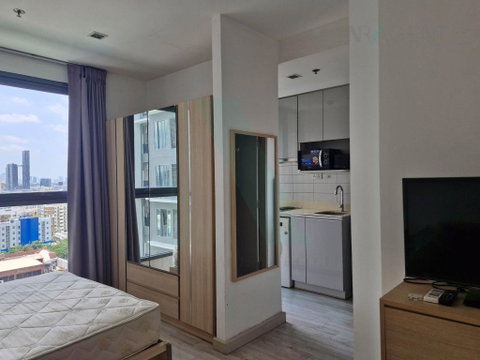 📌 For Rent Condo IDEO MOBI SUKHUMVIT Building 1, Floor 12A,Studio, Room size 21 sqm