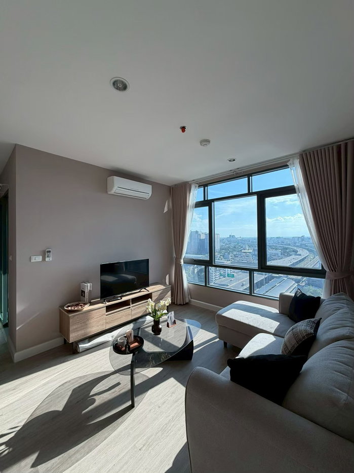 รูป ให้เช่า เมโทรสกาย บางซื่อ ประชาชื่น 2-bed ตึกB ชั้น21 ขนาด 60 ตร ม (มีเครื่องซักผ้า) 🆔 line: eyannie - รูปที่ 3/19