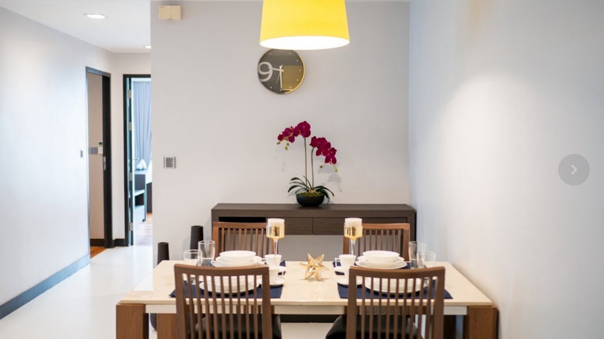 รูป LTH16194 - Spacious Apartment FOR RENT The KLASSE Residence Asoke | 105 sq.m. | 2 Beds 2 Baths | BTS Asoke | 73K - รูปที่ 3/6