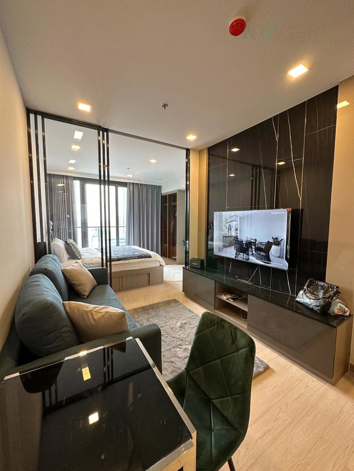รูป 📣Nice room!📣 ให้เช่าคอนโด วันไนน์ไฟว์ อโศก-พระราม 9 อาคาร A ชั้น 28 1 ห้องนอน ขนาด 37 ตรม ใกล้ เซ็นทรัล พระราม 9 - รูปที่ 4/8