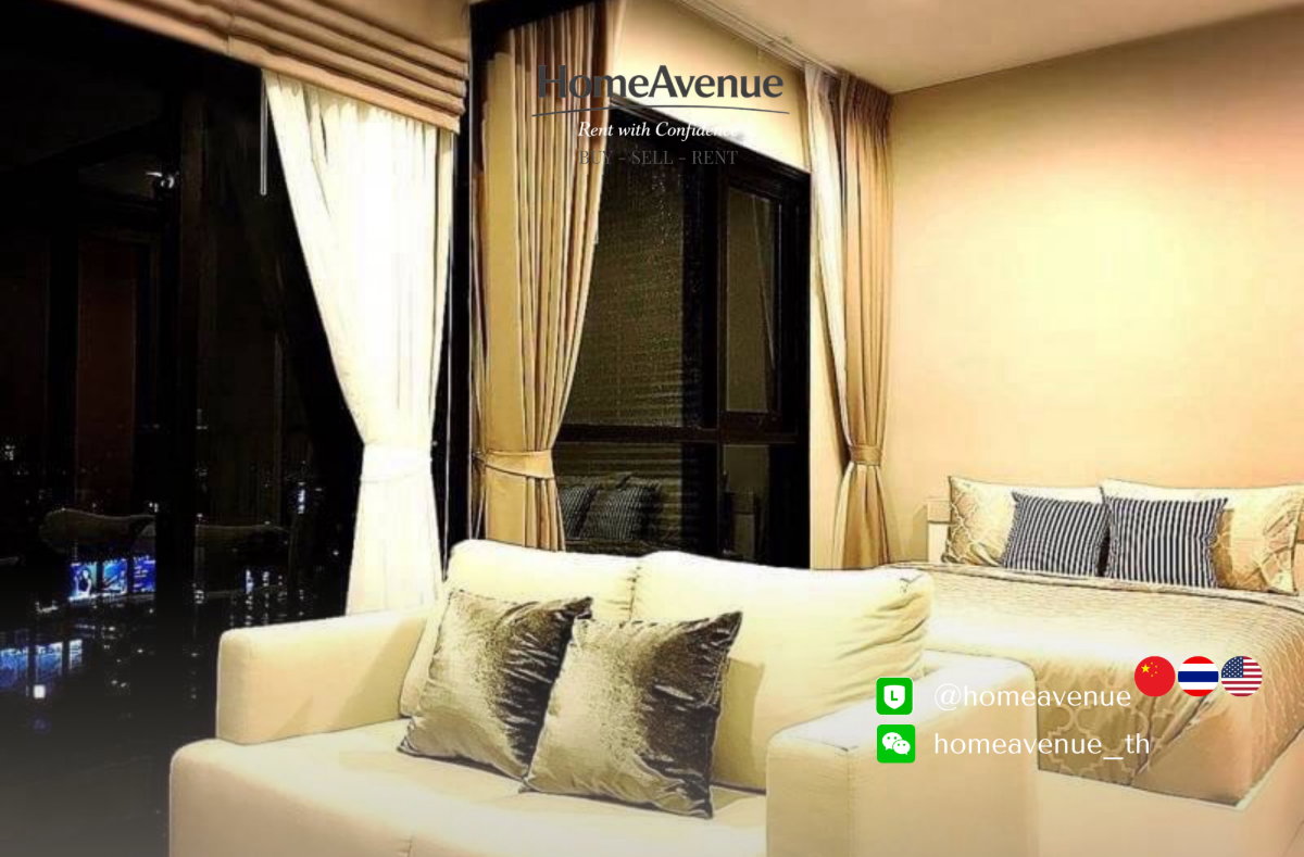รูป ✨ 1Bed 🚇 ใกล้MRT พระราม 9 🌏TM30 Service📲 Line: @homeavenue ⭐HA-5077 - รูปที่ 5/8