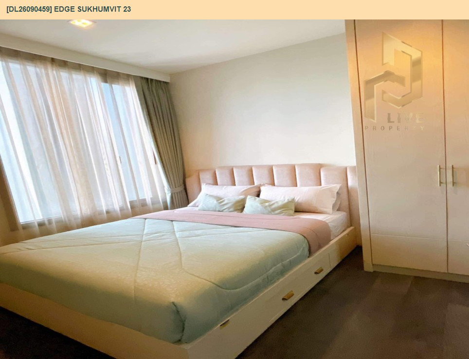 รูป DL26090459 ให้เช่าคอนโด เอดจ์ สุขุมวิท 23 (Edge Sukhumvit 23) ใกล้ BTS อโศก พร้อมเข้าอยู่ โทรด่วน 0614453194 LineID @952jdxxk - รูปที่ 7/12