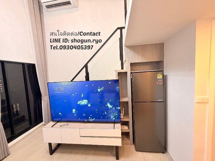 รูป คอนโด Duplex, Free WiFi, Origin Plug & Play รามคำแหง103 แต่งสวย มีเครื่องซักผ้า - รูปที่ 2/20