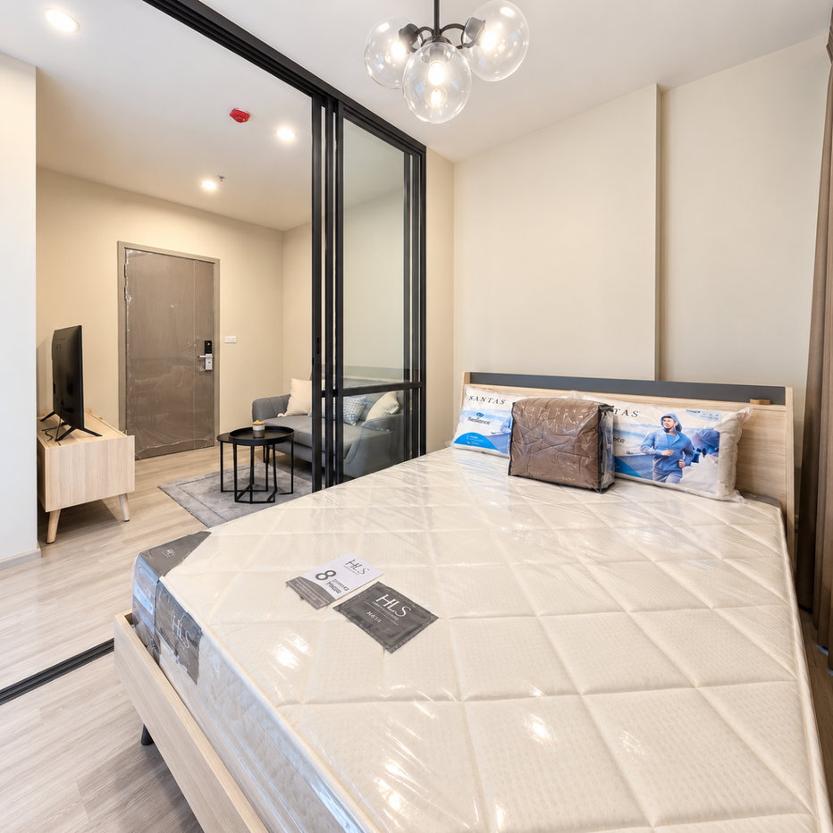 รูป New Update✨️ Ideo Mobi Sukhumvit Eastpoint ✅️ 13,000 บาท / เดือน (รวมส่วนกลาง) 🛏️ 1 ห้องนอน 🛁 1 ห้องน้ำ 🍽 1 ครัวปิด📍ขนาดห้อง 28ตารางเมตร 📍 - รูปที่ 7/8