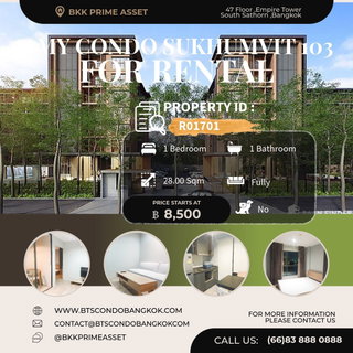 รูปภาพ 🌳🏢□■ Aspen Lasalle 1BR 1BH 28.0 sq.m nice built-in decoration for Rental & Sale ■□🏢🌳