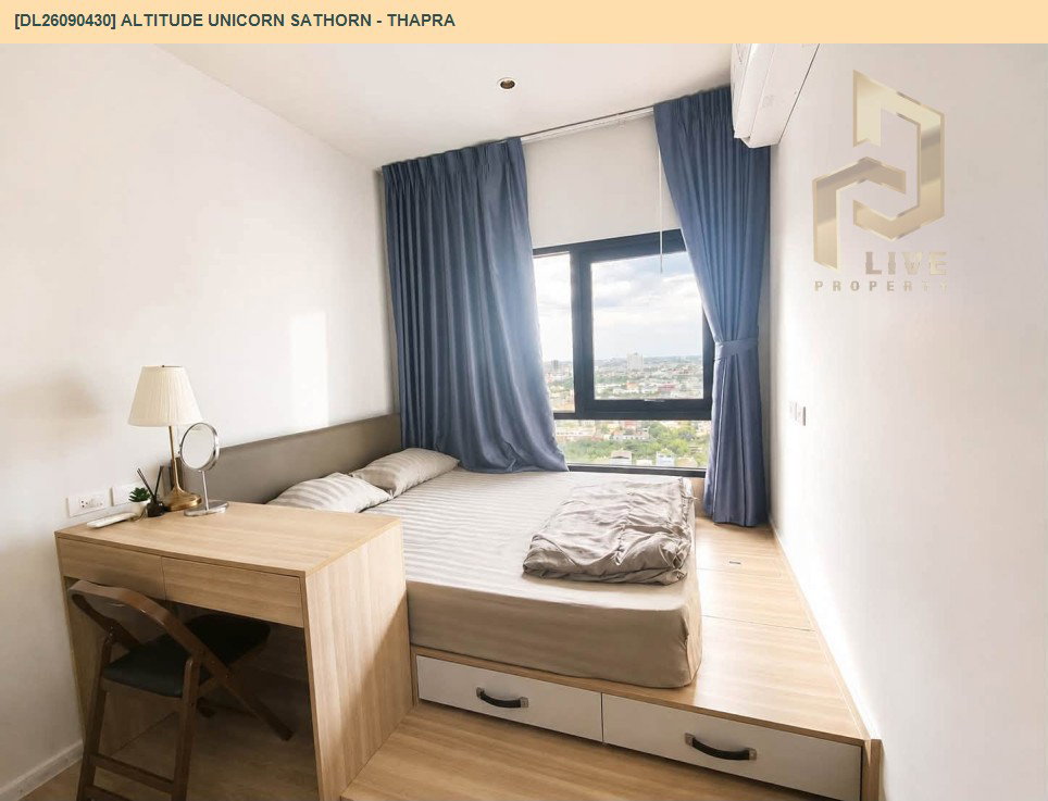 รูป DL26090430 ให้เช่าคอนโด อัลติจูด ยูนิคอร์น สาทร - ท่าพระ (Altitude Unicorn Sathorn - Thapra) ใกล้ BTS ตลาดพลู พร้อมเข้าอยู่ โทรด่วน 0614453194 LineID @952jdxxk - รูปที่ 2/6
