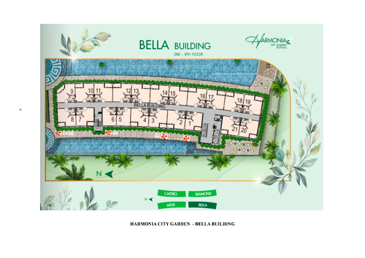 รูป Harmonia City Garden - Studio 20 sq.m. 🌏 Foreign Quota 🛋️ Fully furnished - รูปที่ 6/6