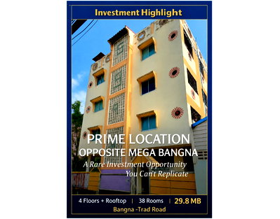 Apartment building for sale Anya Thani Industrial Estate (Gemopolis) : Call : 091-723-2192 For Sell Apartment 4-storey, Prime location opposite Mega Bangna, Bangna-Trad Km.8 road