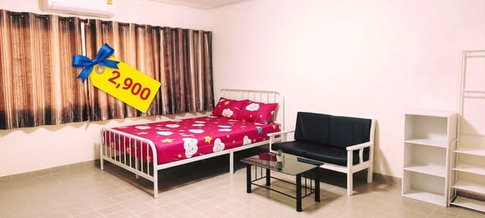 🐰 เมืองทองธานี ป็อปปูล่า คอนโด ตึก T7 ชั้น 7 💟 วิวนอก 👉 2,900 บ 🖥 แอร์ + ตู้เย็น + น้ำอุ่น 🚶 ม.ศิลปากร 📞 080-545-2028 ☎️ Line ID: @darinmt  