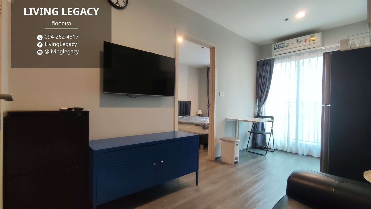 รูป LVXV0FAY เช่าด่วน คอนโด Rich Park @ Triple Station 27 ตร.ม. | ชั้น 12 | 1 ห้องนอน | 1 ห้องน้ำ 11,000 บาท/เดือน line id : @livinglegacy - รูปที่ 4/11