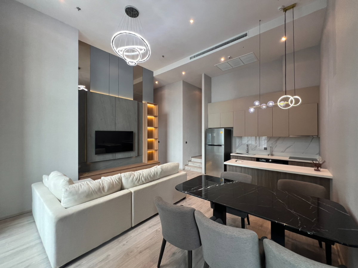 รูป Penthouse 2 bedroom for rent at Rhythm ekkamai estate - รูปที่ 3/8