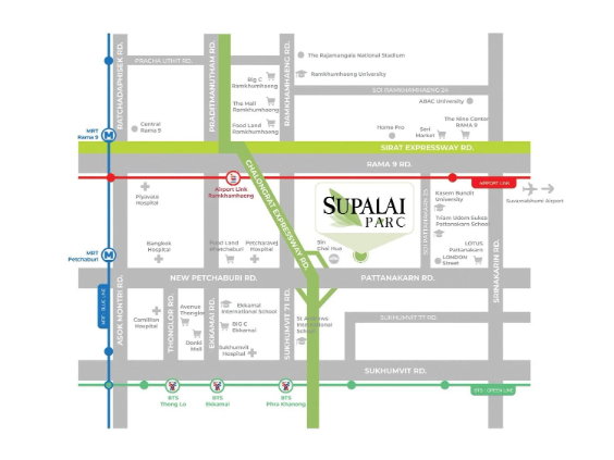 รูป ขายดาวน์คอนโด ศุภาลัย ปาร์ค เอกมัย-พัฒนาการ ชั้น 27 ทำเลดี ใกล้ Airport Rail Link - รูปที่ 5/8
