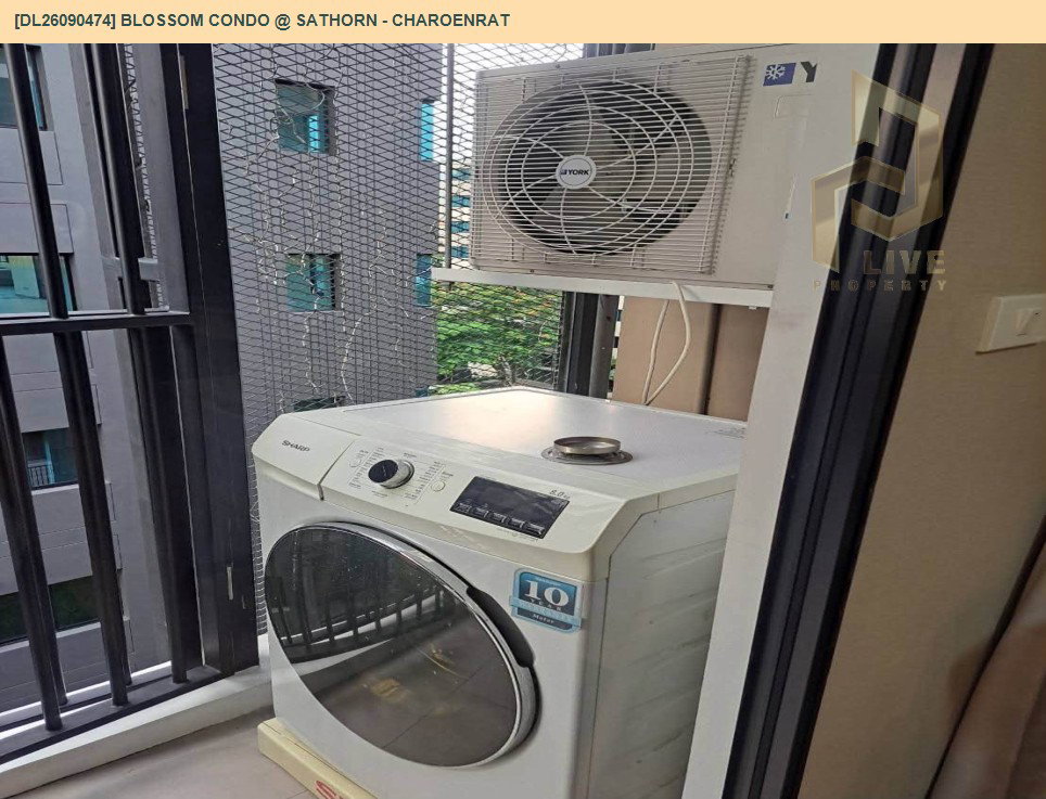 รูป DL26090474 ให้เช่าคอนโด บลอสซั่ม คอนโด แอท สาทร - เจริญราษฎร์ (Blossom Condo @ Sathorn - Charoenrat) ใกล้ BTS สุรศักดิ์ พร้อมเข้าอยู่ โทรด่วน 0638692663 LineID @952jdxxk - รูปที่ 6/8