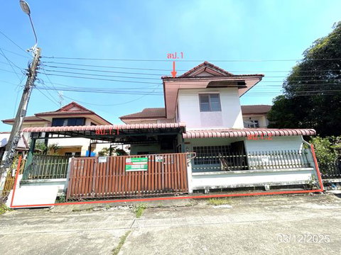 บ้านเดี่ยว 61 ตร.วา ประภาวรรณโฮม ร่มเกล้า 1 เขตมีนบุรี กรุงเทพมหานคร 3M
