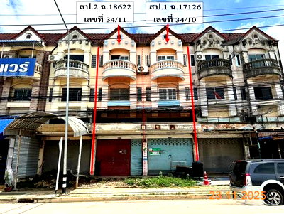 Shophouses for sale Chonburi : SHOP HOUSE 34 Sq.w. Sattahip Chonburi for 5.2M