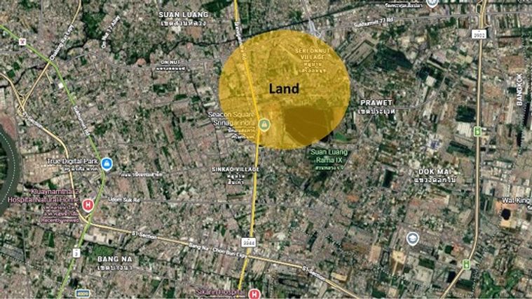 ขายที่ดิน 3900 ตร.ว. เขตประเวศ