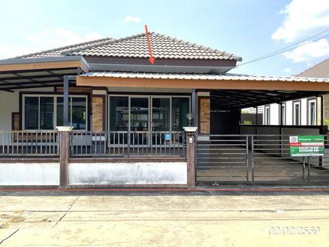 บ้านเดี่ยว 54.6 ตร.วา วรรณรัตน์ ศรีมหาโพธิ ปราจีนบุรี 1.8M