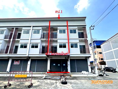 Shophouses for sale Bang Sao Thong Samut Prakarn : SHOP HOUSE 19.2 Sq.w. Bang Sao Thong Samut Prakarn for 3.3M