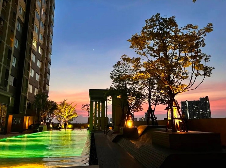 รูป ให้เช่า Aspire Sathorn–Ratchapruek 32.5 ตร.ม. วิวสระ เชื่อม BTS/MRT บางหว้า 13,500 บาท - รูปที่ 8/11