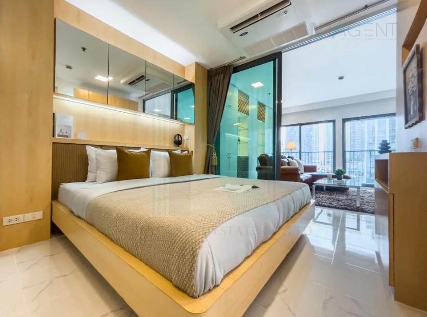 รูป 🔺 ให้เช่าคอนโด โนเบิล รีมิกซ์ สุขุมวิท 36 อาคาร 1 ชั้น 10 1 ห้องนอน ขนาด 52 ตรม ใกล้ Makro Food Service ทองหล่อ 9 - รูปที่ 2/8