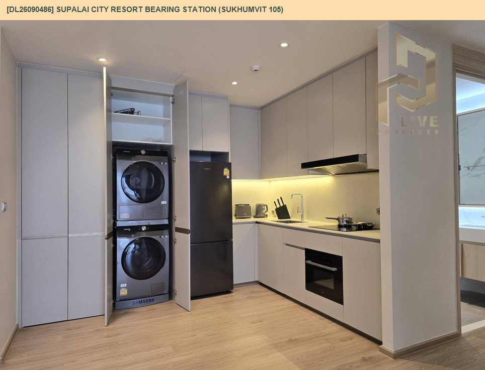 รูป DL26090486 ให้เช่าคอนโด ศุภาลัย ซิตี้ รีสอร์ท สถานีแบริ่ง - สุขุมวิท 105  (Supalai City Resort Bearing Station - Sukhumvit 105) ใกล้ BTS แบริ่ง พร้อมเข้าอยู่ โทรด่วน 0653619502 LineID @952jdxxk - รูปที่ 8/27
