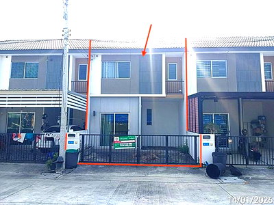 Townhouses for sale : TOWN HOUSE 18.1 Sq.w. Bang Pakong Chachoengsao for 2.1M