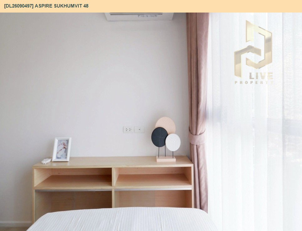 รูป DL26090497 ขายคอนโด แอสปาย สุขุมวิท 48 (Aspire Sukhumvit 48) ใกล้ BTS พระโขนง พร้อมเข้าอยู่ โทรด่วน 0653619502 LineID @952jdxxk - รูปที่ 24/26