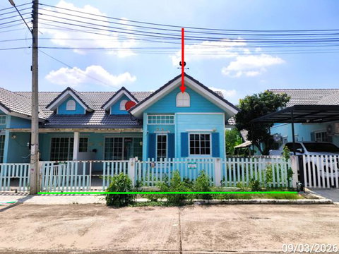 บ้านเดี่ยว 35.6 ตร.วา วีน่า ทาวน์ ปลวกแดง ระยอง 1.5M