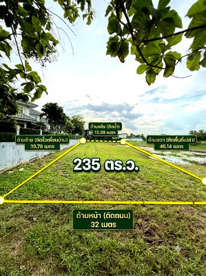Land for sale Bang Plee Samut Prakarn : Land for Sale in Windmill Golf Club: 235 Sq.W, Lakefront, Lowest price