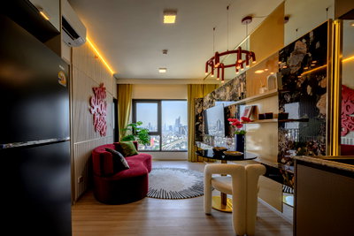 Condos for sale : LTH16215 - Condo FOR SALE QUINTARA MHy’DEN PHO NIMIT | 47.99 sq.m. | 2 Beds 2 Baths | BTS Pho Nimit | 7.14MB