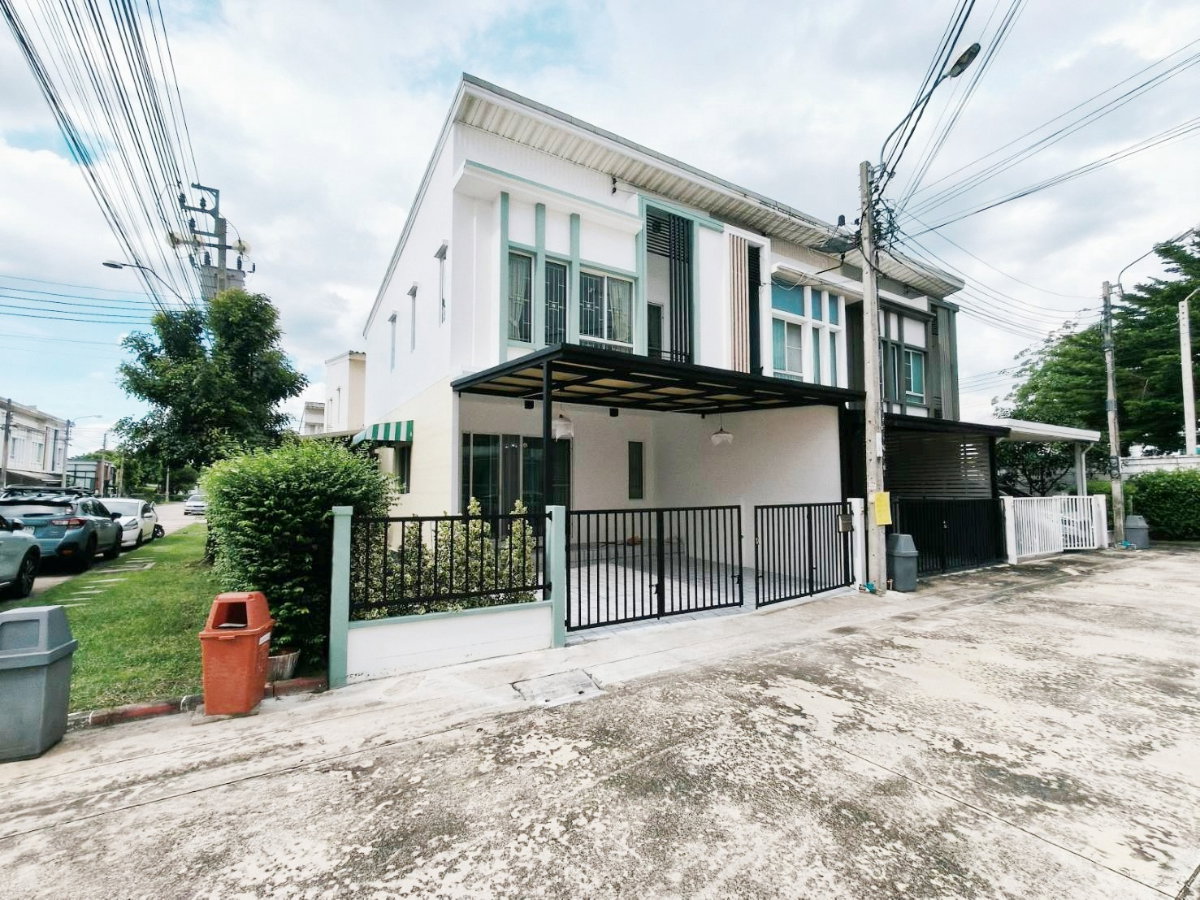 รูป ทาวน์โฮม 2ชั้น หมู่บ้านพลีโน่ วงแหวน-รามอินทรา ถนนเลียบคลองสอง คลองสามวา แต่งรีโนเวทใหม่ ทำเลดี น่าอยู่ มีเฟอร์ฯ - รูปที่ 17/18