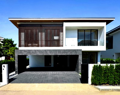 บ้านเดี่ยว วิทยาลัยดุสิตธานี : 🏡🤩ขายบ้านเดี่ยว 112 ตร.ว หมู่บ้านเทพธานี เฉลิมพระเกียรติ ร.9 (บ้านสร้างใหม่ ออกแบบเฉพาะ  โดดเด่น) 