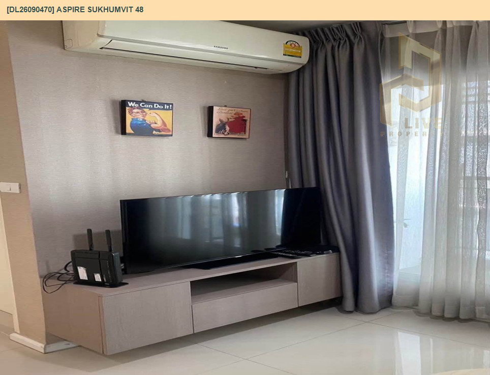 รูป DL26090470 ให้เช่าคอนโด แอสปาย สุขุมวิท 48 (Aspire Sukhumvit 48) ใกล้ BTS พระโขนง พร้อมเข้าอยู่ โทรด่วน 0614453194 LineID @952jdxxk - รูปที่ 7/7