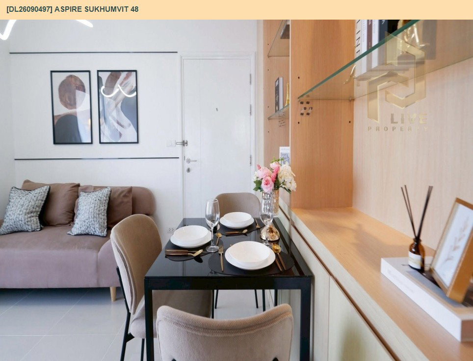 รูป DL26090497 ขายคอนโด แอสปาย สุขุมวิท 48 (Aspire Sukhumvit 48) ใกล้ BTS พระโขนง พร้อมเข้าอยู่ โทรด่วน 0653619502 LineID @952jdxxk - รูปที่ 9/26