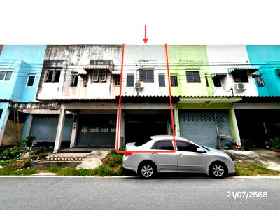 Shophouses for sale Rongpo Market : SHOP HOUSE 17.3 Sq.w. Bang Lamung Chonburi for 1.2M